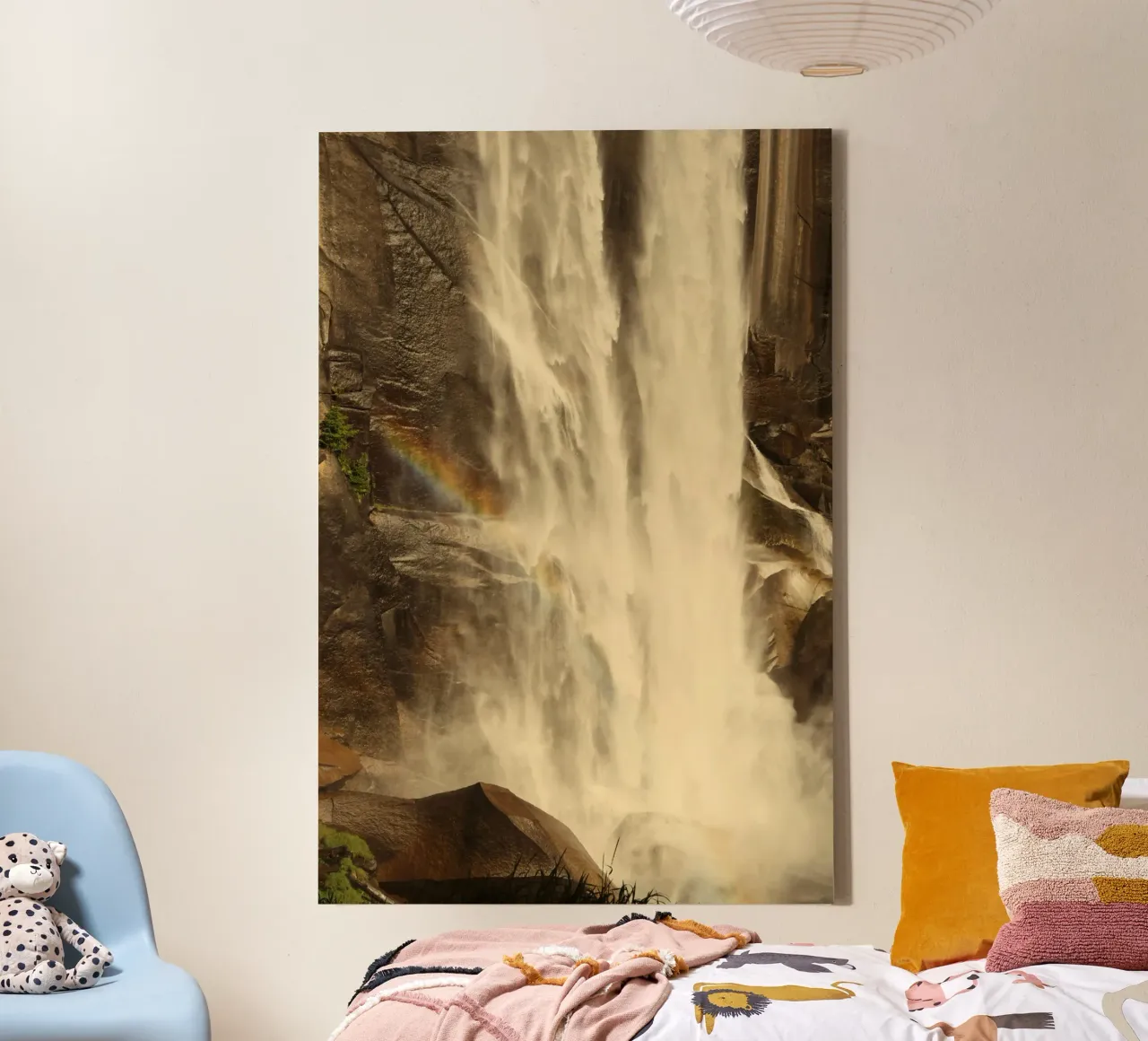 cascata tela con Cornice a cassetta da Earthly Visions