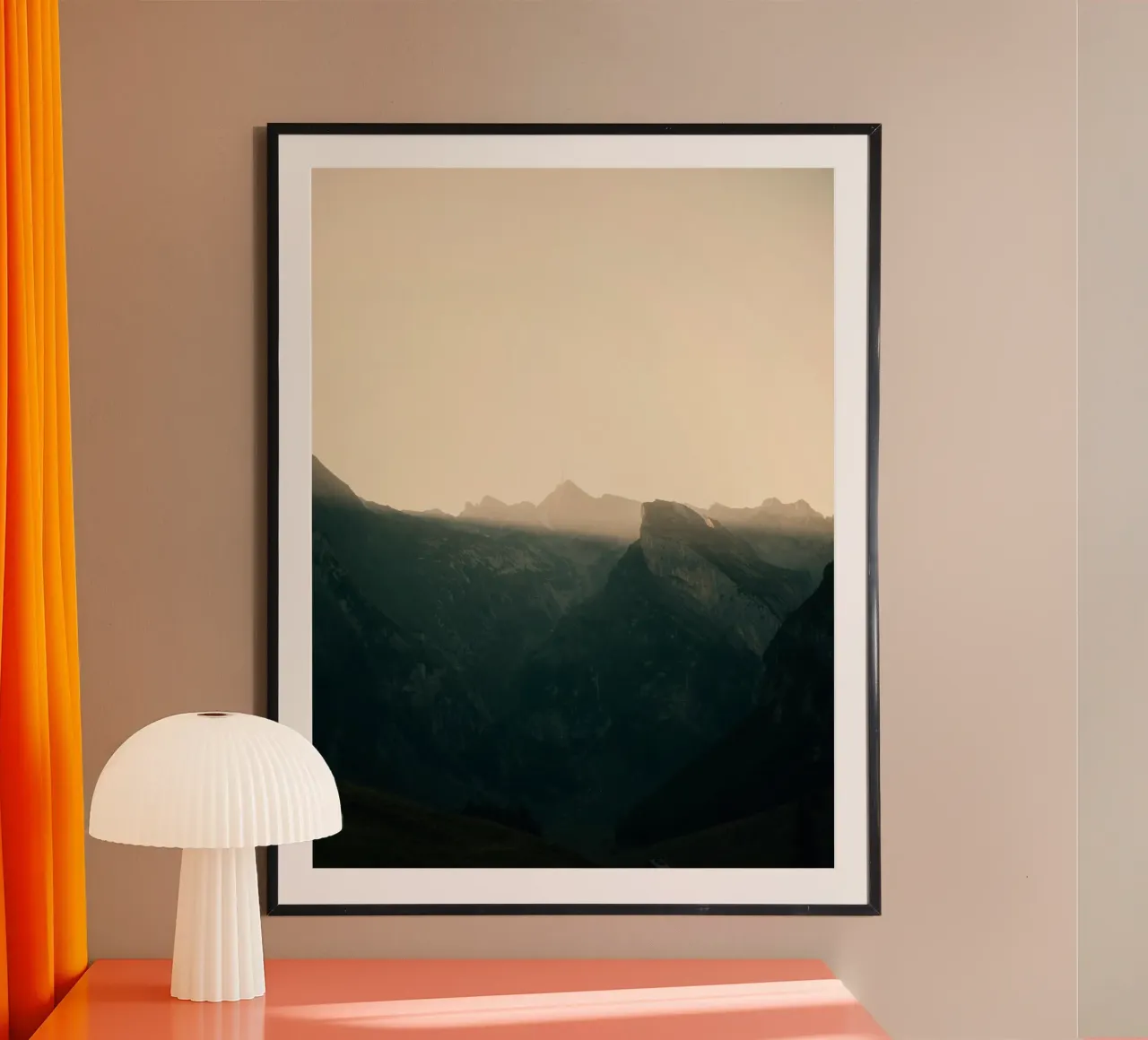 catena montuosa al mattino poster da Earthly Visions