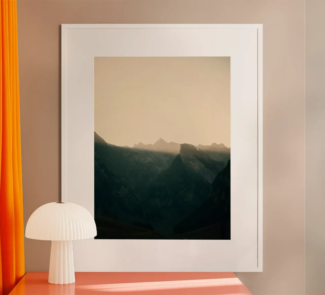 catena montuosa al mattino poster da Earthly Visions
