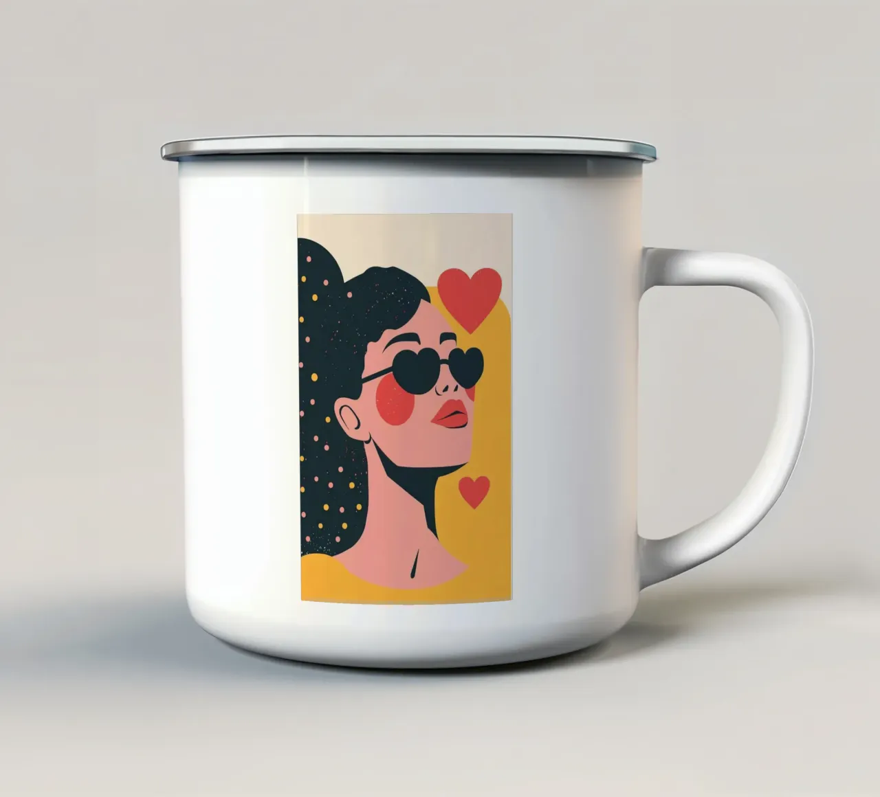 Love Yourself tazza in smalto da Colormenta