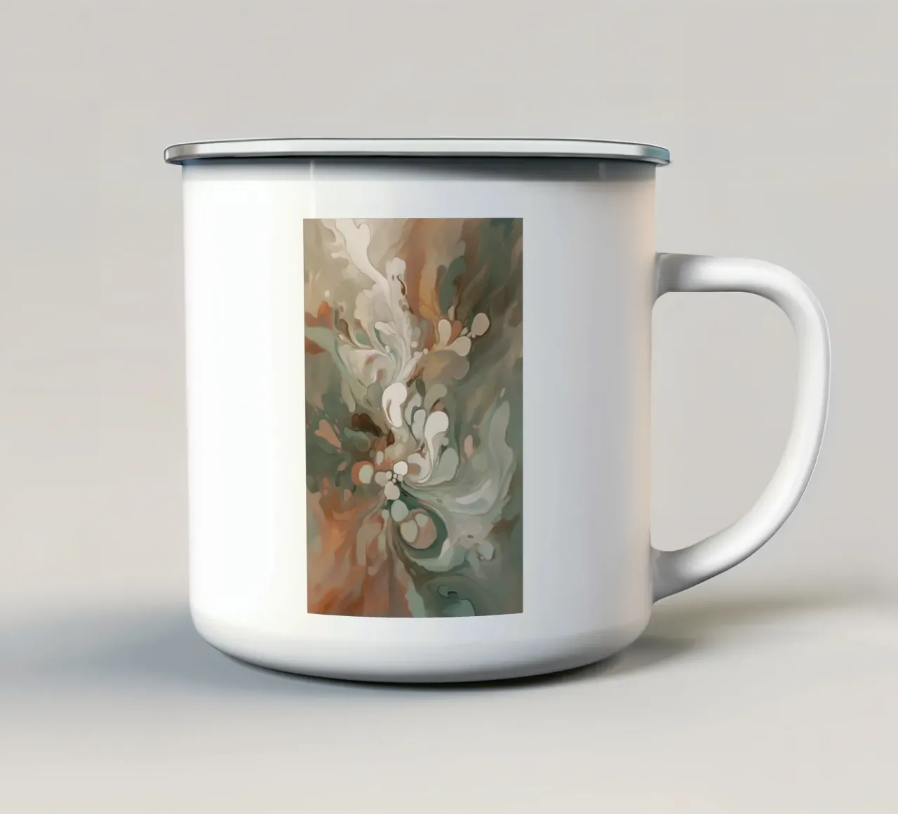 Blooming Flow tazza in smalto da Colormenta