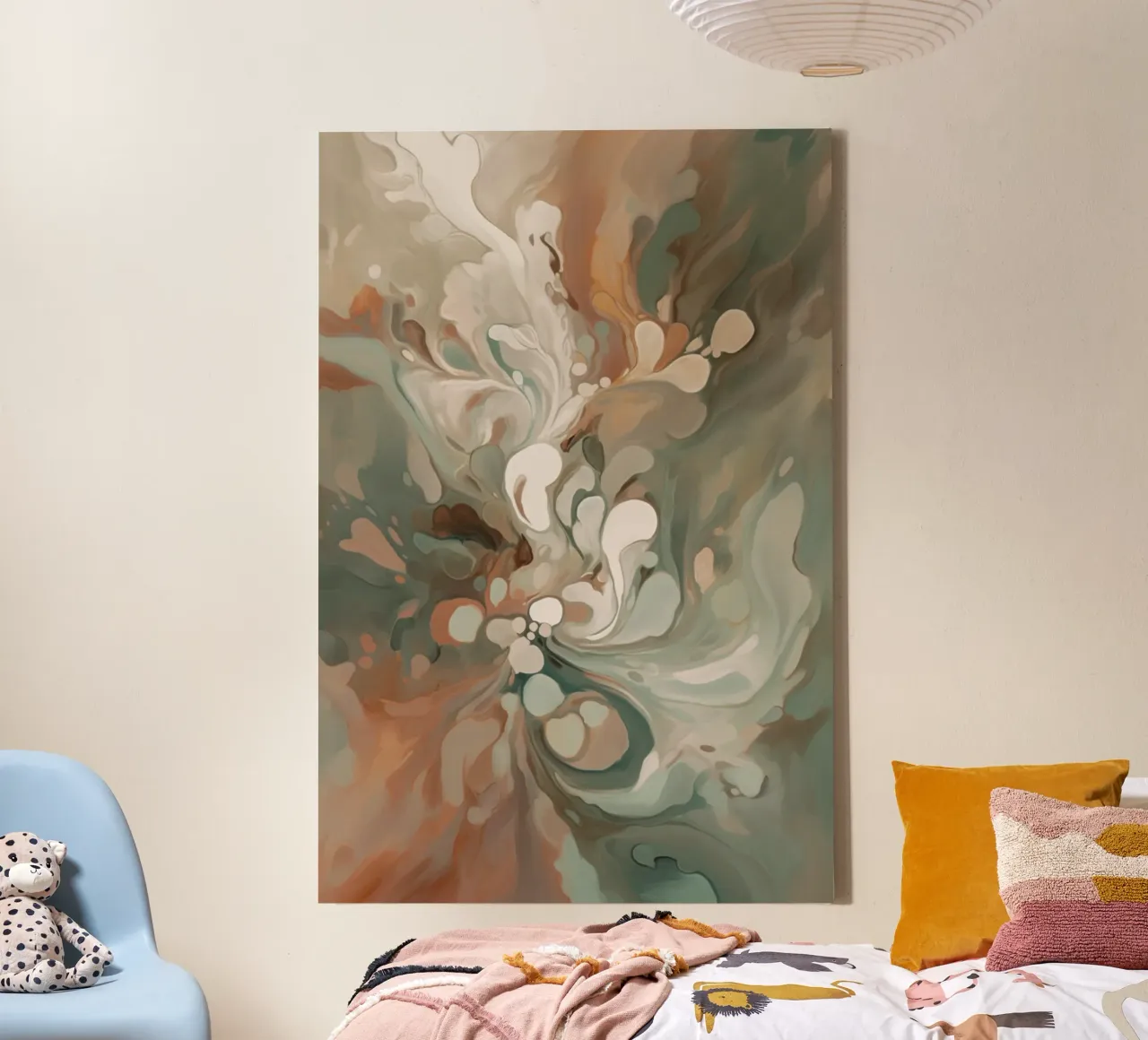 Blooming Flow tela con Cornice a cassetta da Colormenta