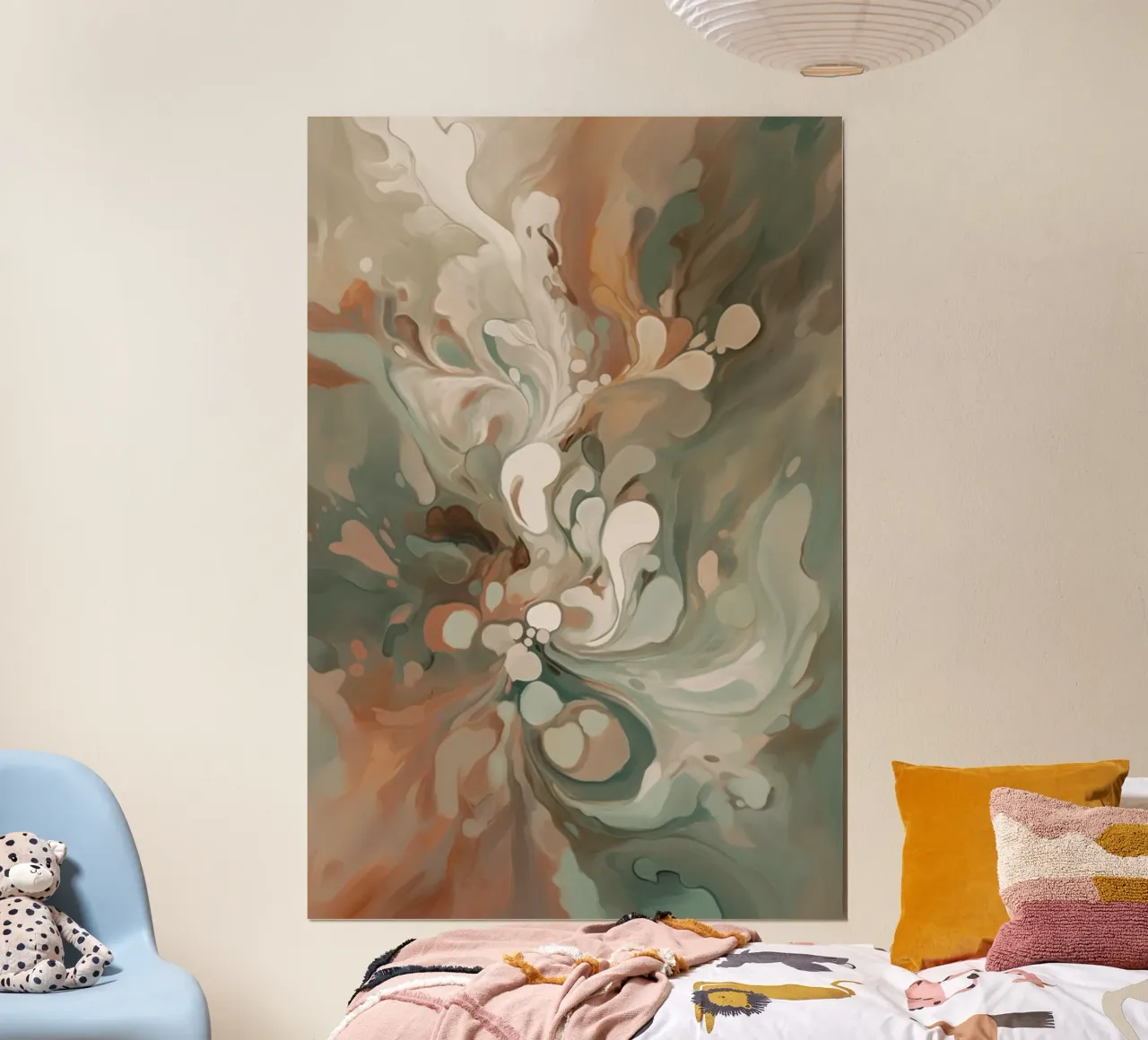 Blooming Flow poster con telaio in legno da Colormenta
