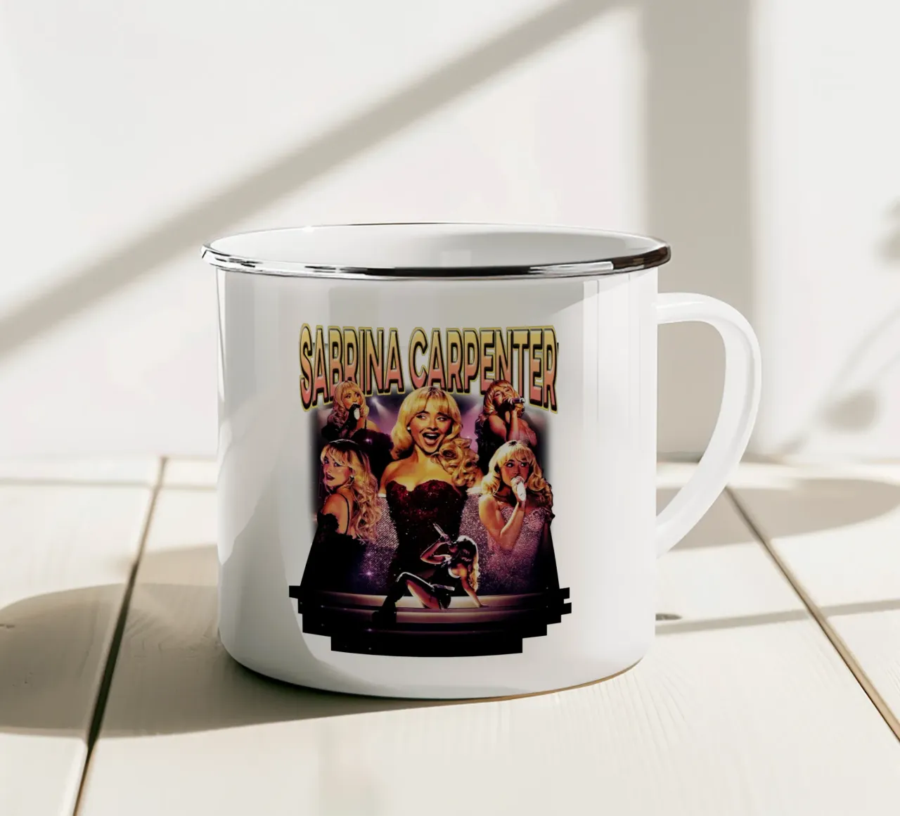 Pop Sabrina Carpenter tazza in smalto da mannys_artt