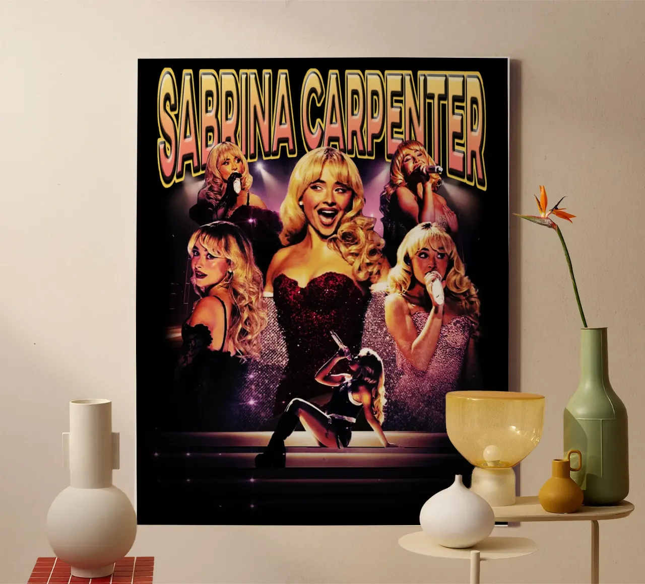 Pop Sabrina Carpenter tela con Cornice a cassetta da mannys_artt