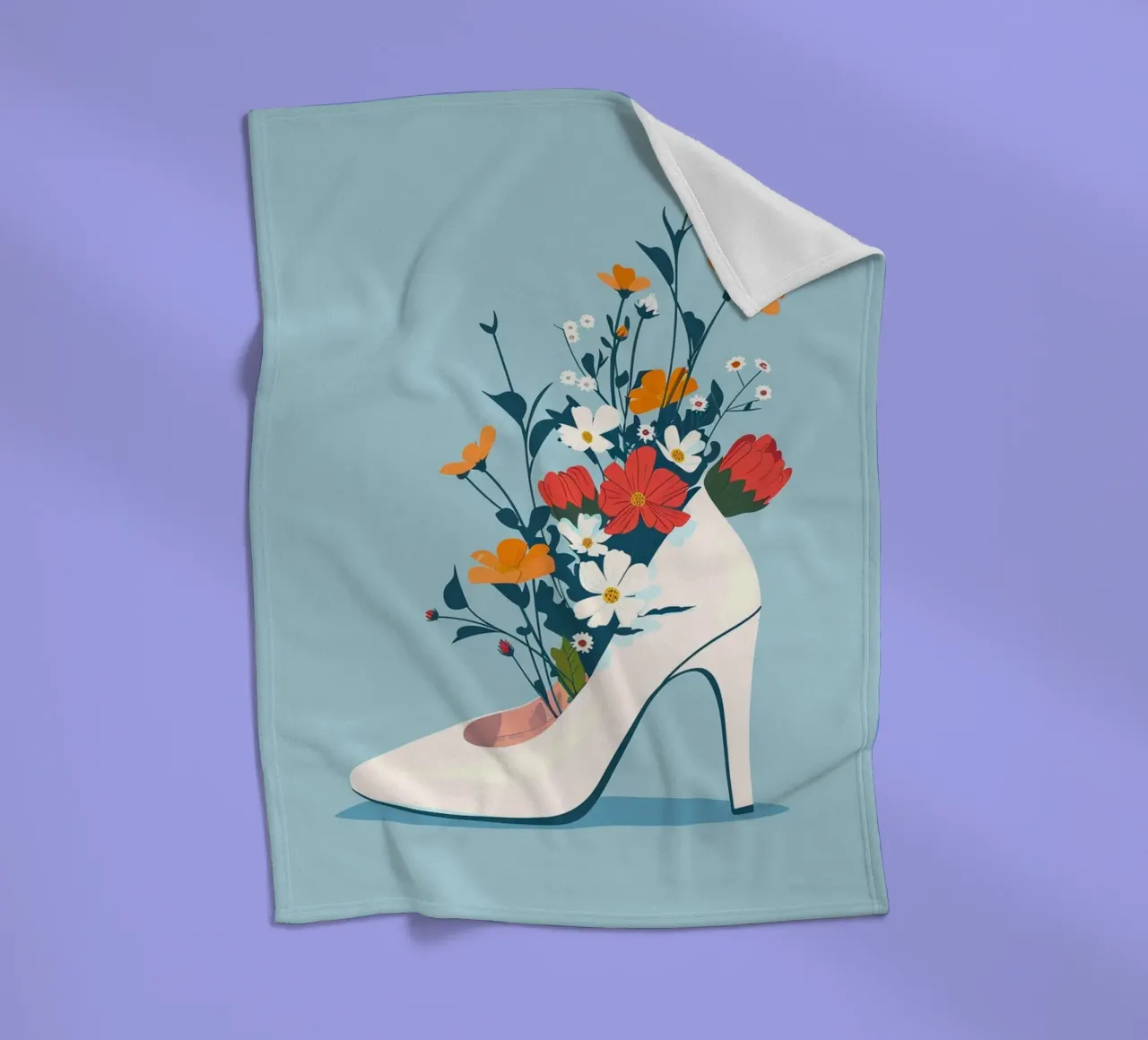 Bloom with Grace coperta in pile da Colormenta