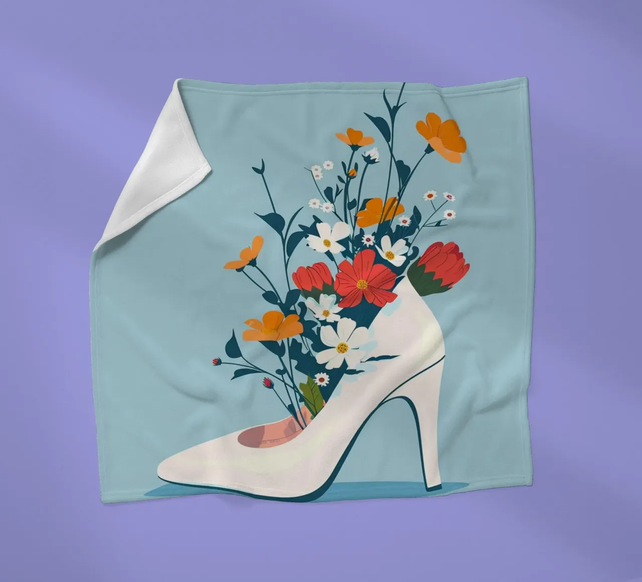 Bloom with Grace coperta in pile da Colormenta