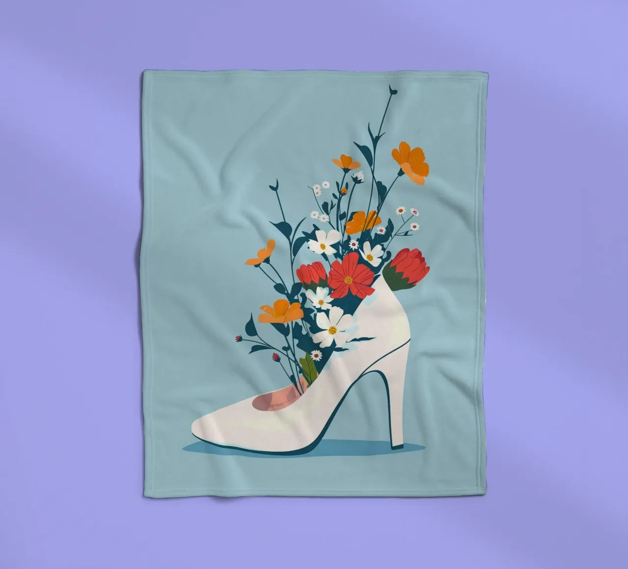 Bloom with Grace coperta in pile da Colormenta