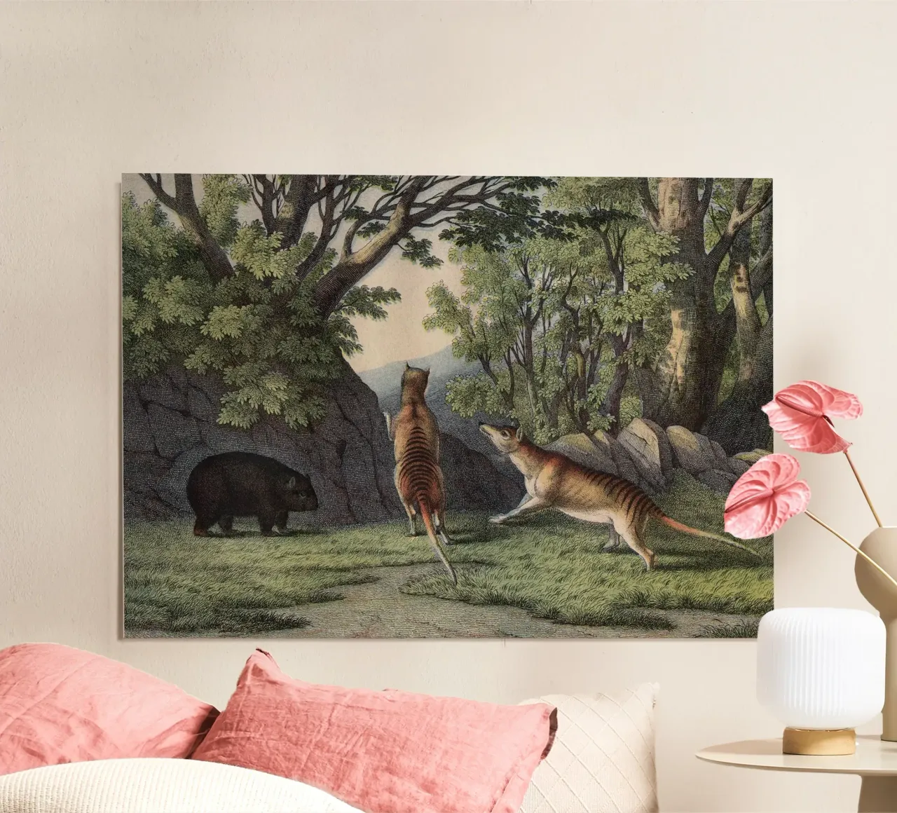 Vintage Kolb 6 Tafel 24 Tigerwolf poster da Vintage Print Collection