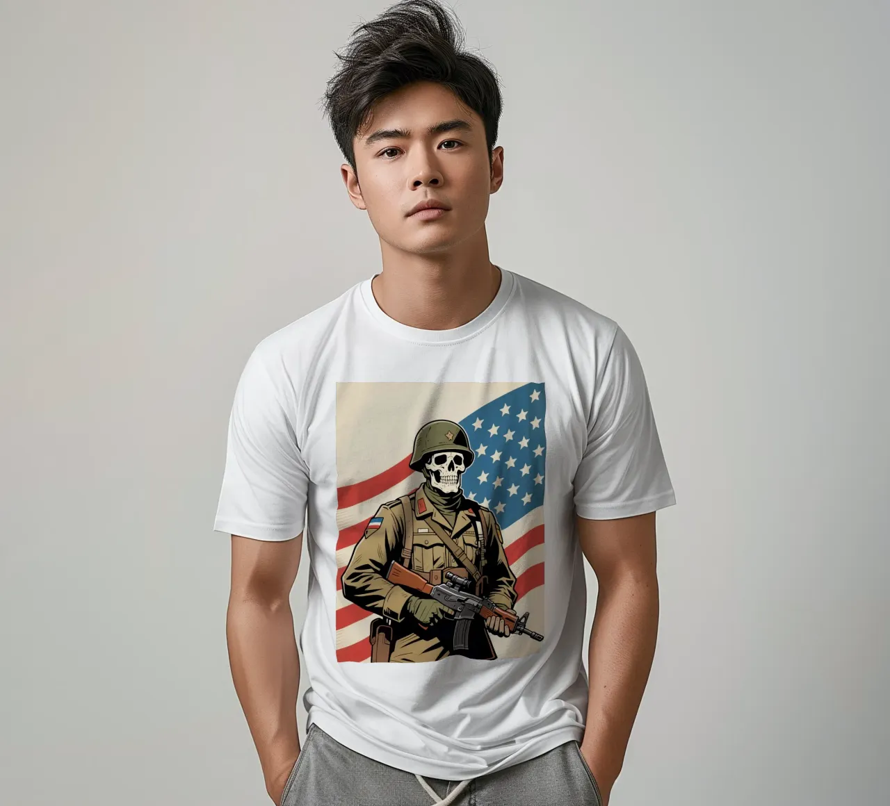 Skull Army t-shirt da knowledge