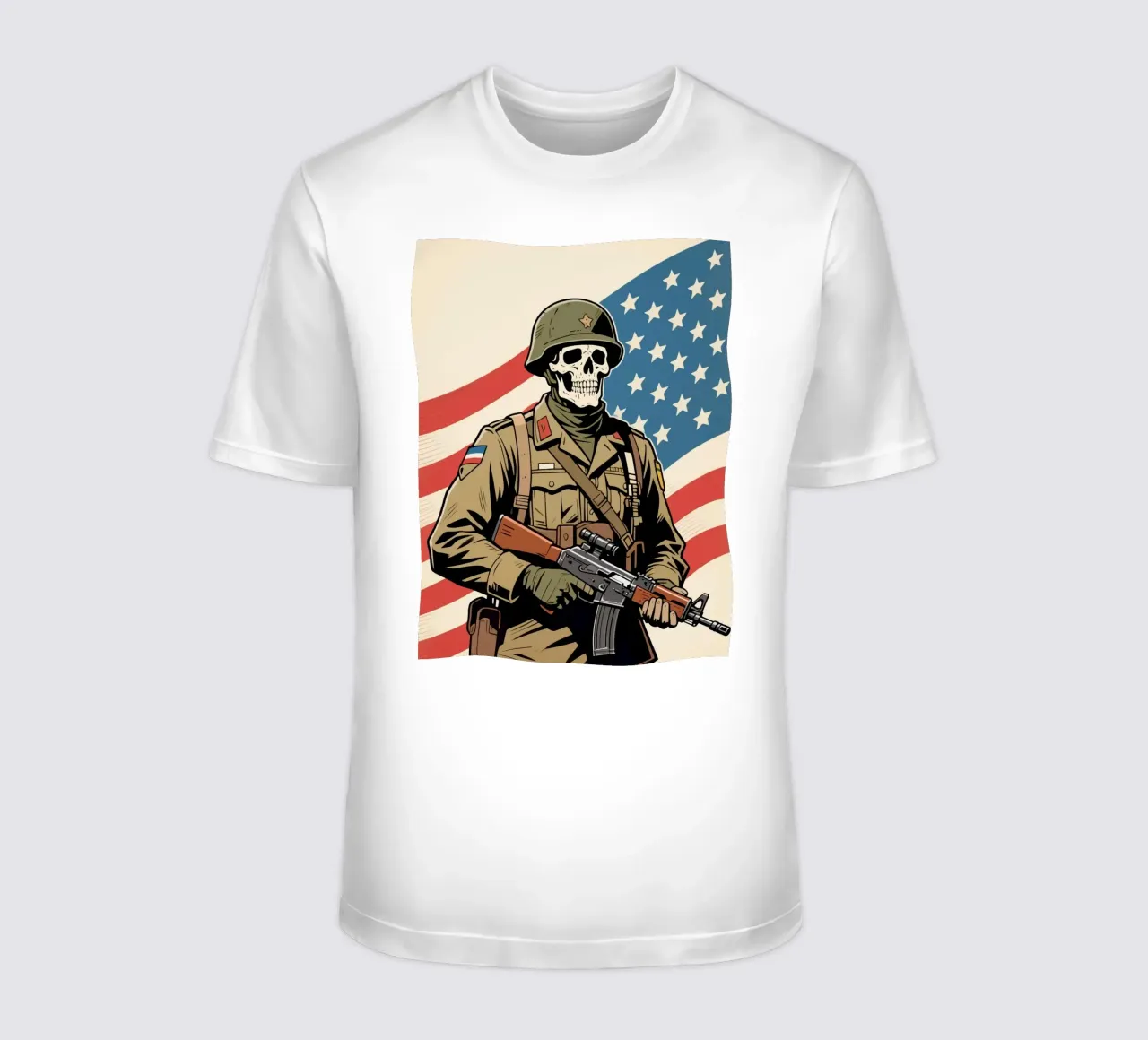 Skull Army t-shirt da knowledge
