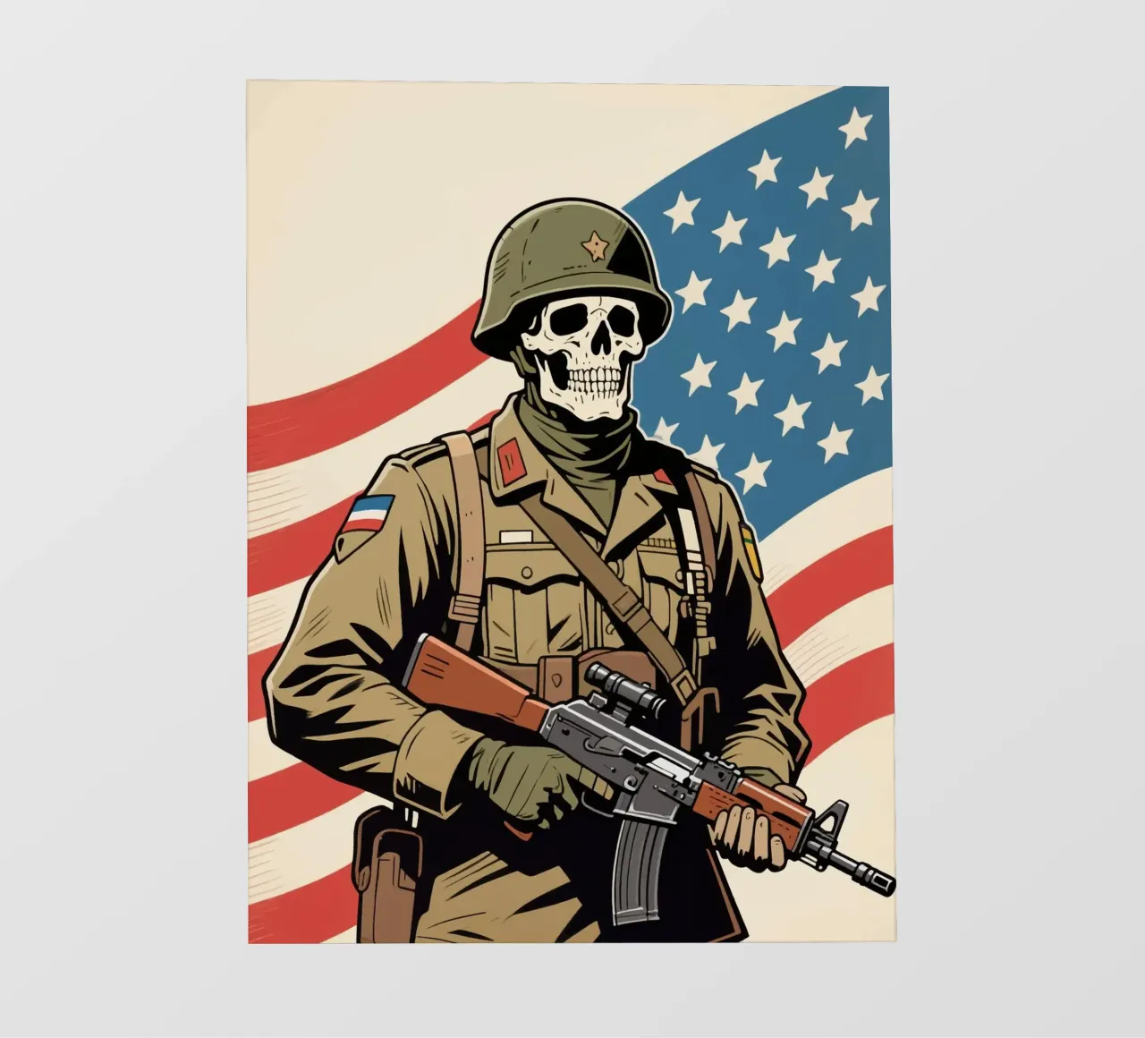 Skull Army telo in pvc da knowledge