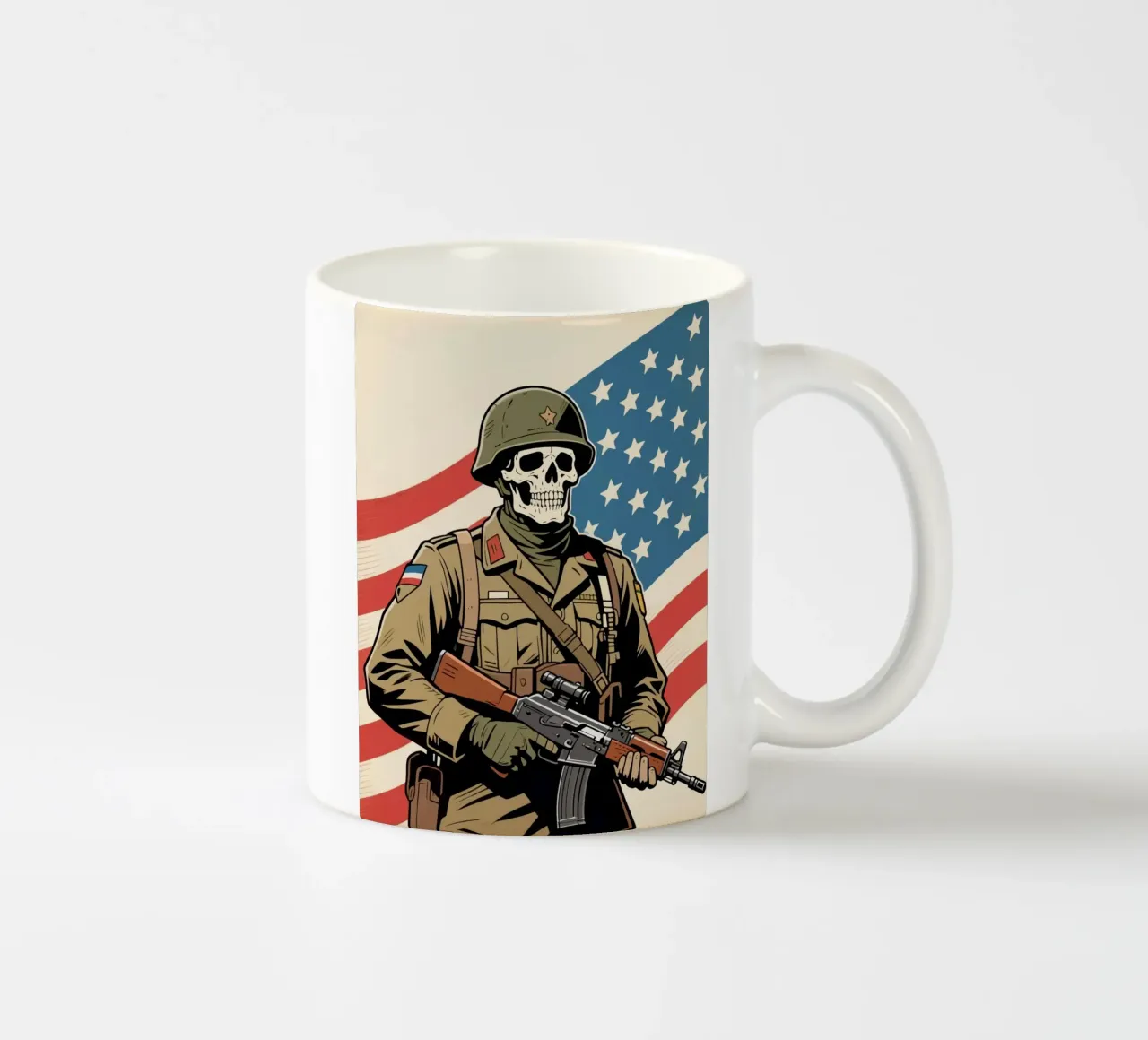 Skull Army tazza in ceramica da knowledge