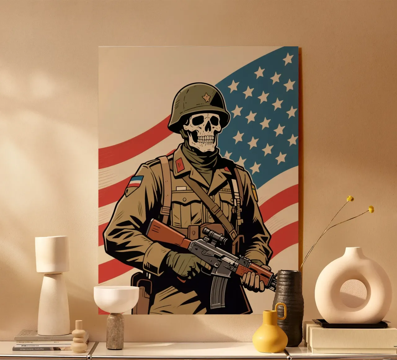 Skull Army plexiglass da knowledge