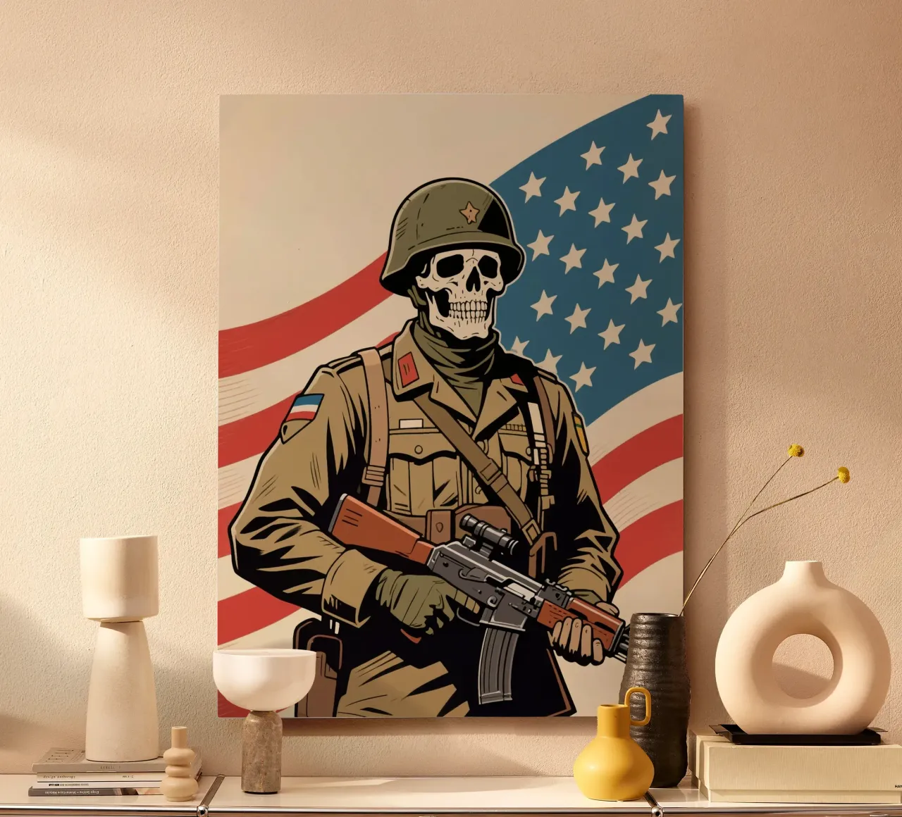 Skull Army alluminio dibond da knowledge