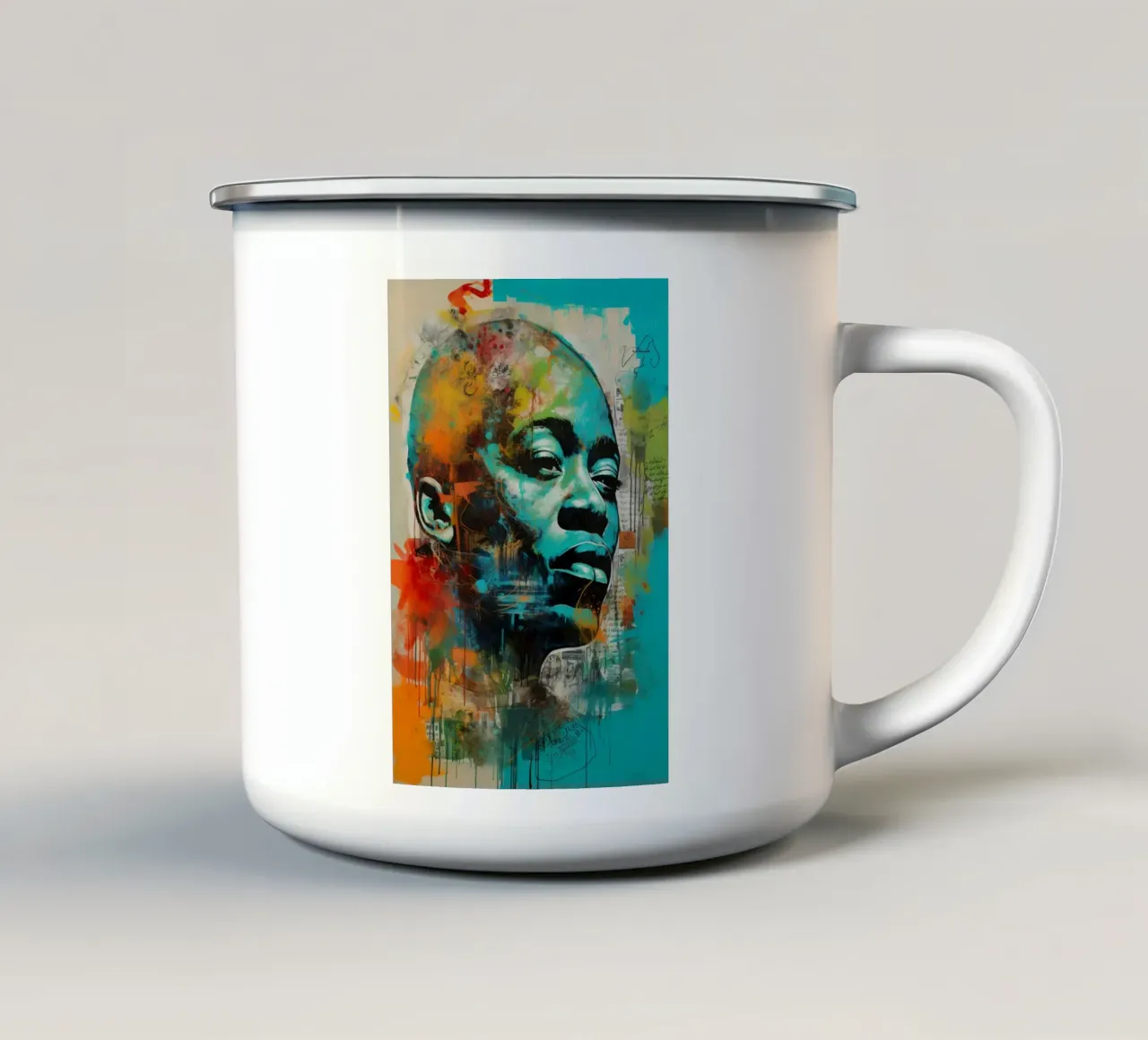 Vivid Expression tazza in smalto da Mosaic Dialogue