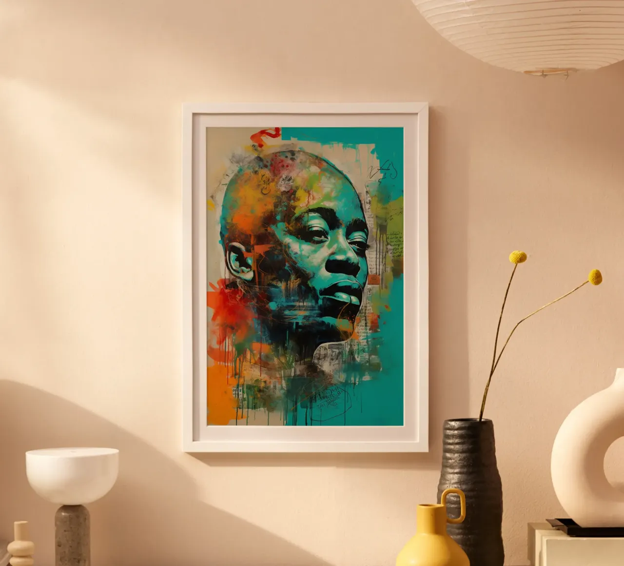 Vivid Expression poster con telaio in alluminio da Mosaic Dialogue