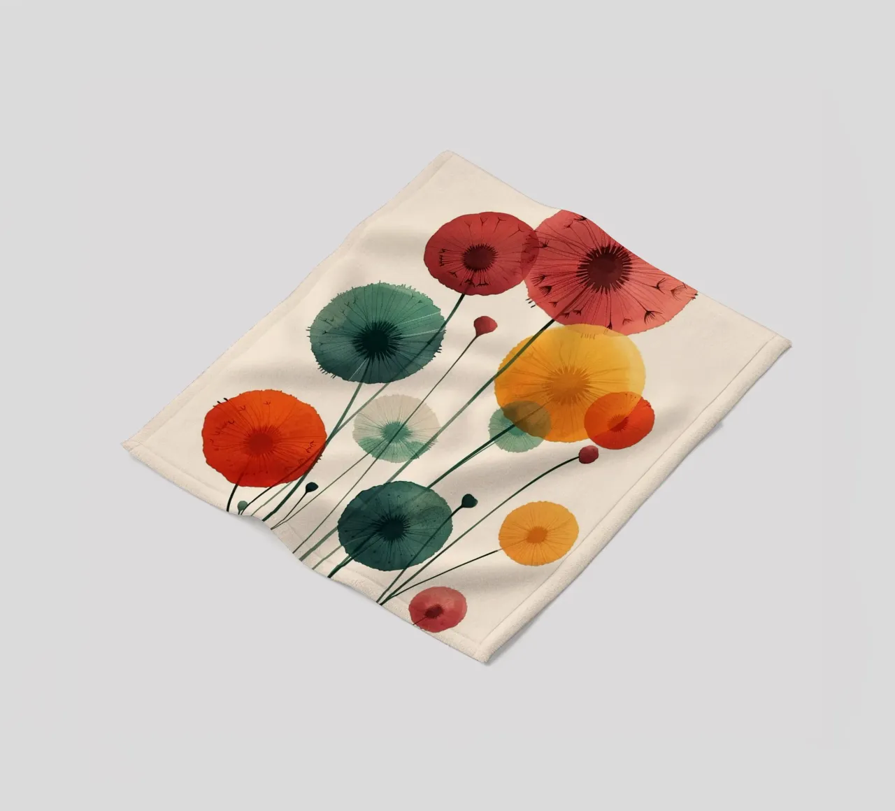 Playful Bloom coperta in pile da Mosaic Dialogue