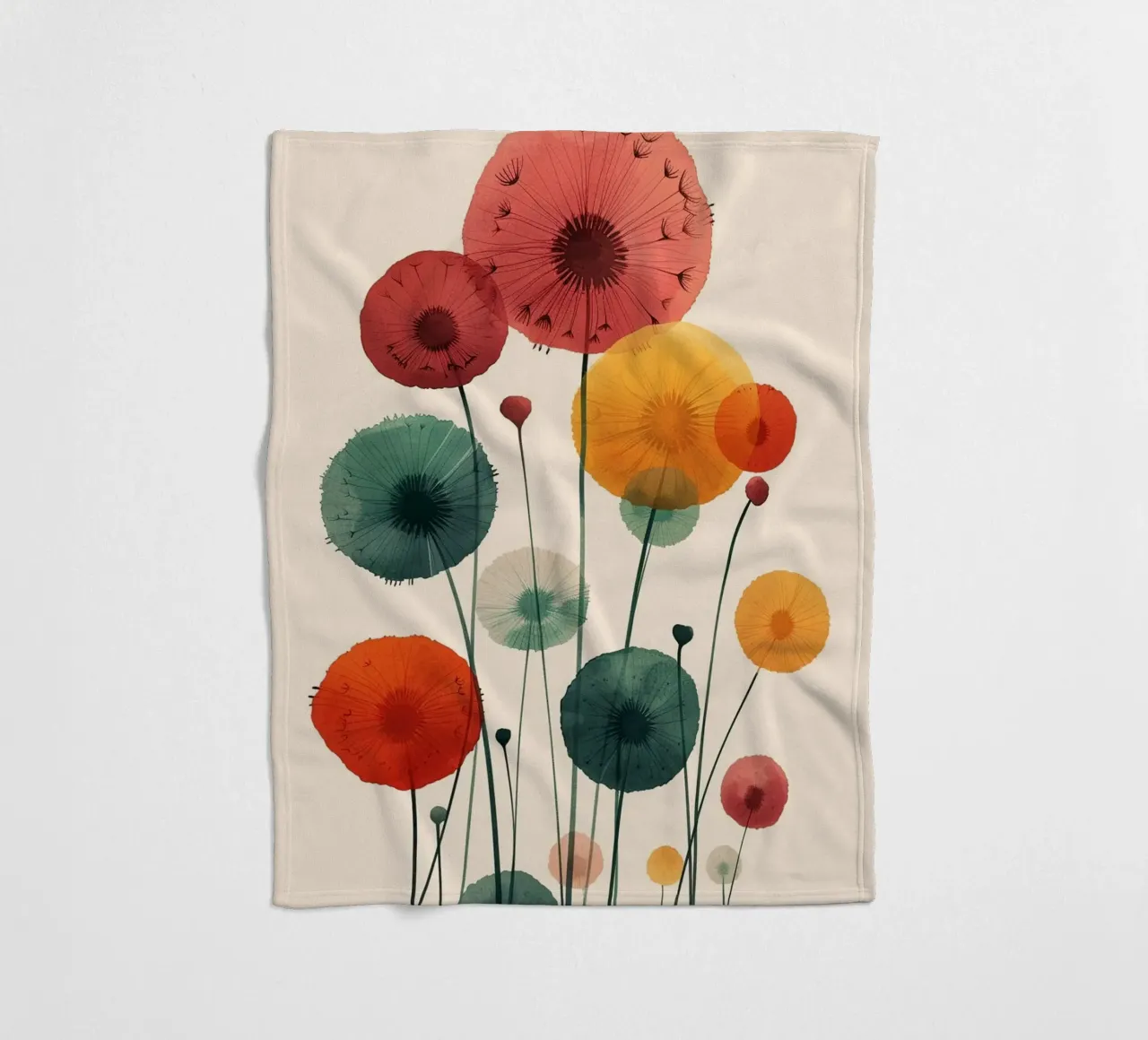 Playful Bloom coperta in pile da Mosaic Dialogue