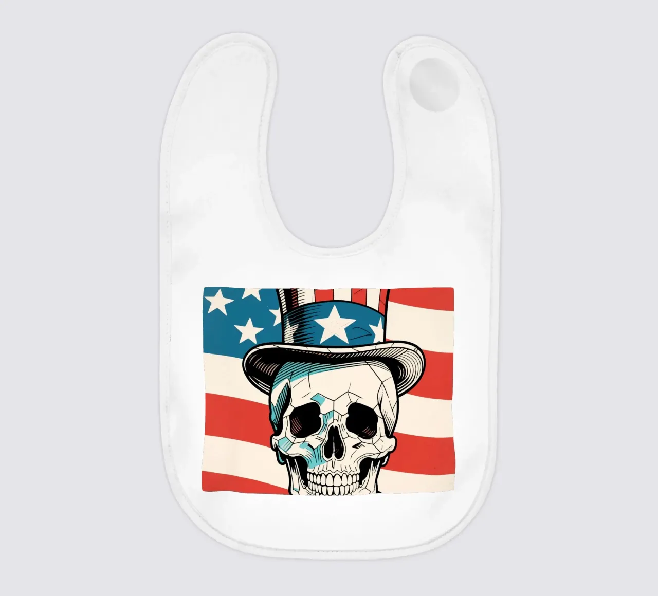 Uncle Sam Skull bavaglino da knowledge