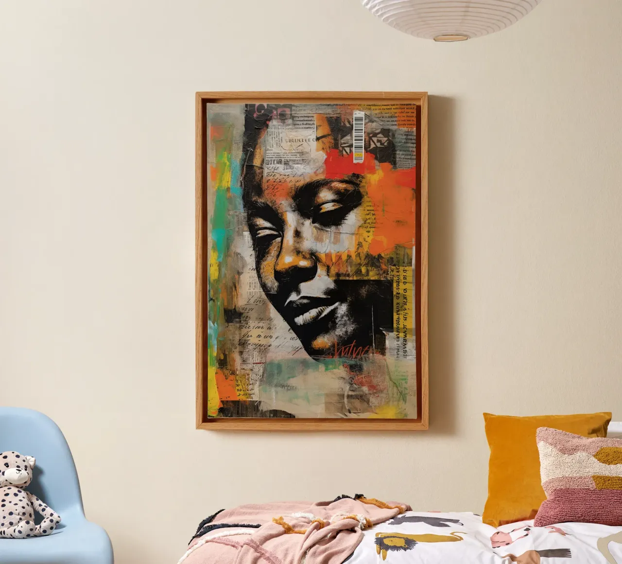 Urban Fragments canvas met Baklijst van Mosaic Dialogue