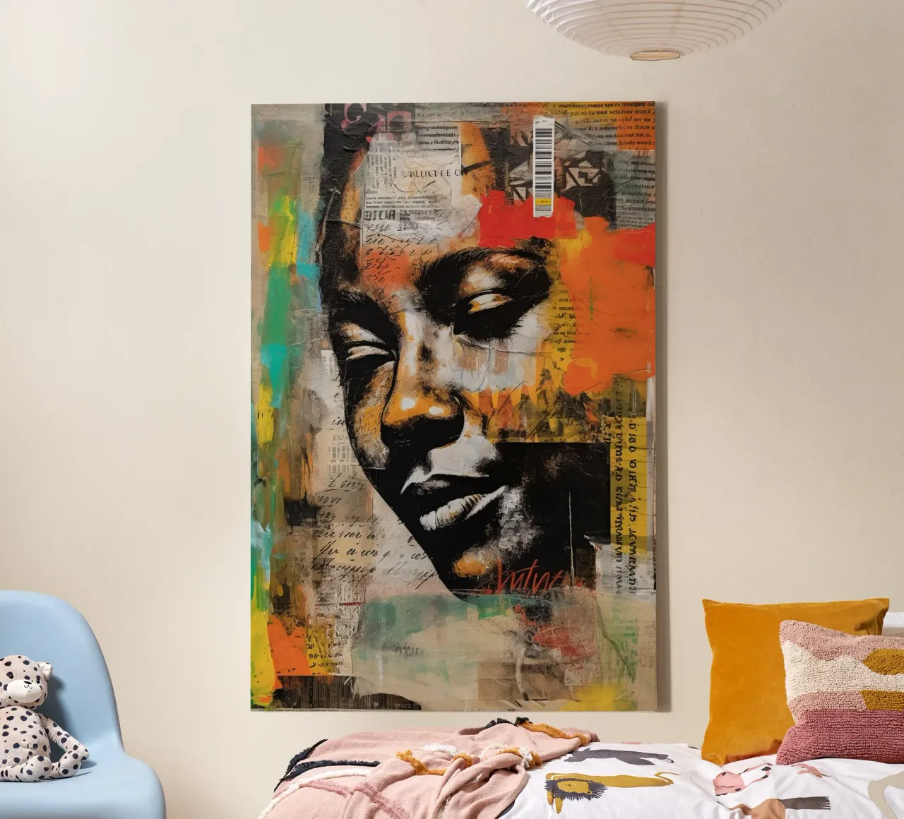 Urban Fragments canvas met Baklijst van Mosaic Dialogue