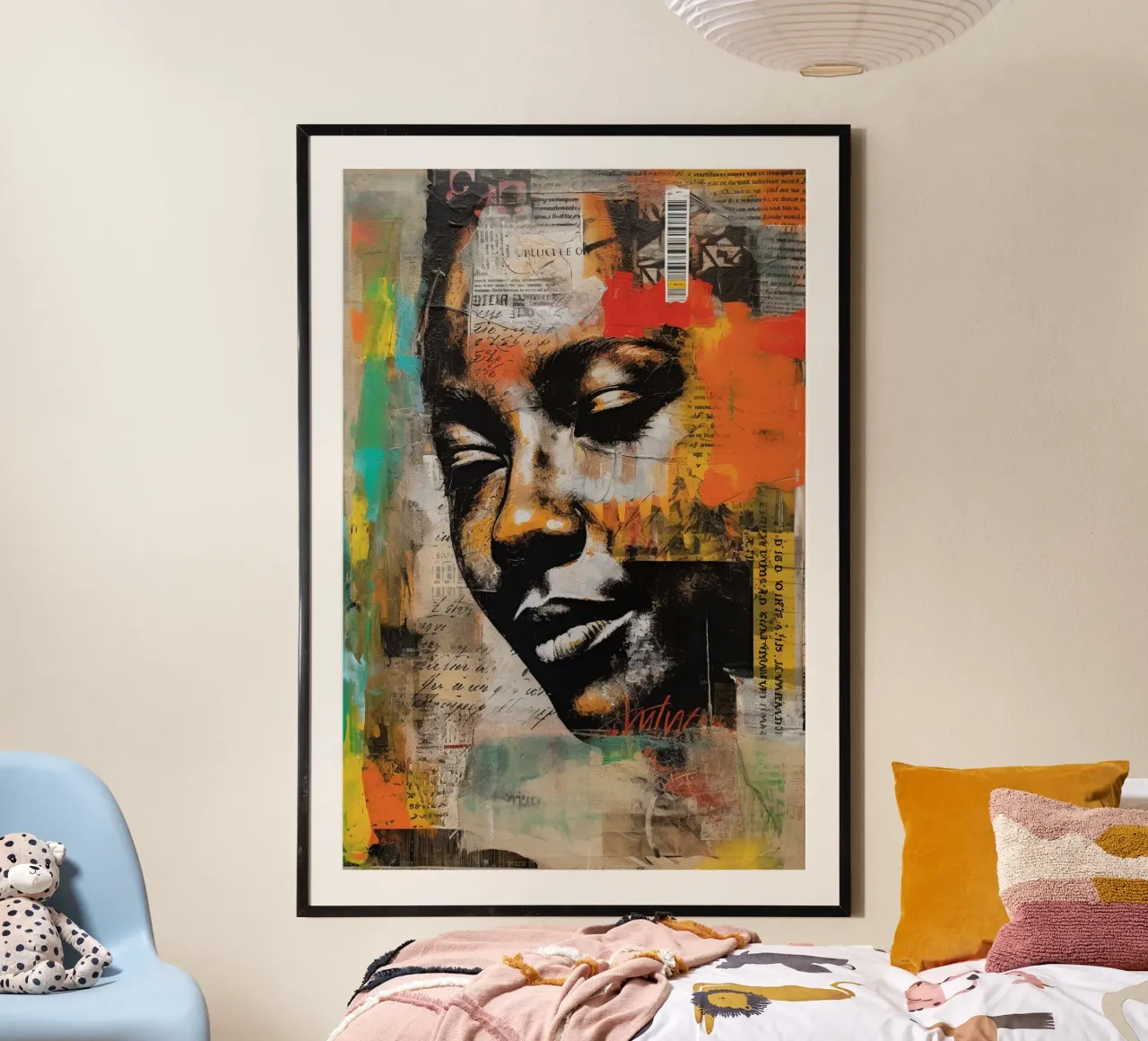 Urban Fragments poster con telaio in legno da Mosaic Dialogue