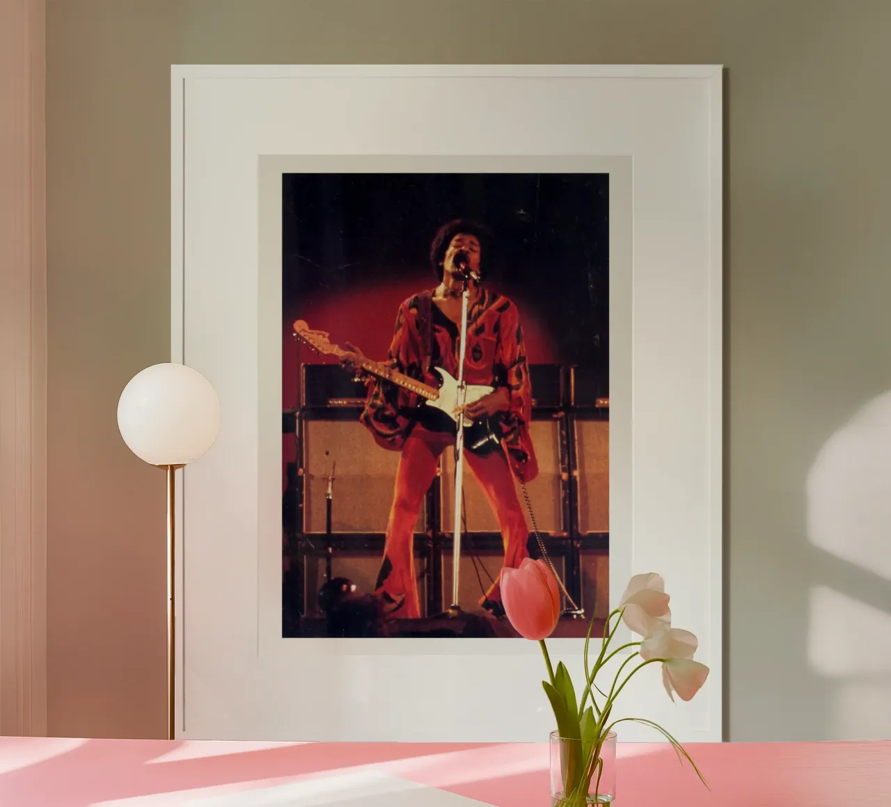 Concerto vintage di Jimi Hendrix poster da leguesdreams