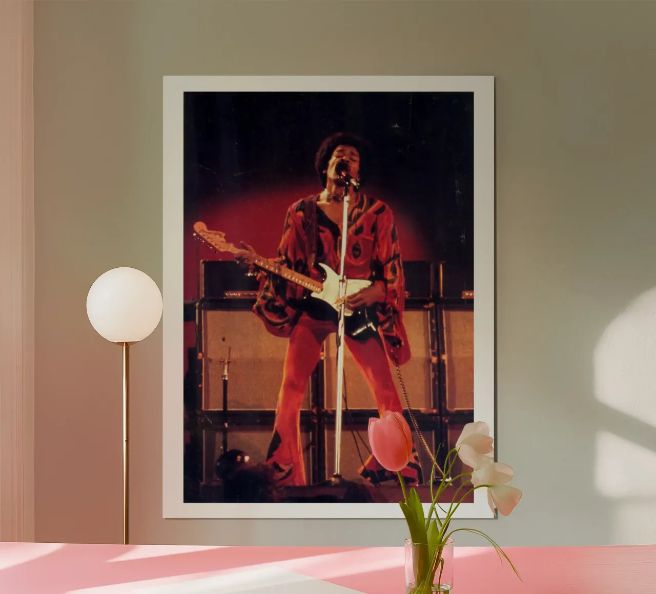 Concerto vintage di Jimi Hendrix poster da leguesdreams