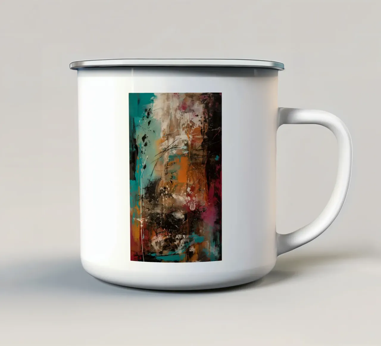 Chaotic Harmony tazza in smalto da Mosaic Dialogue