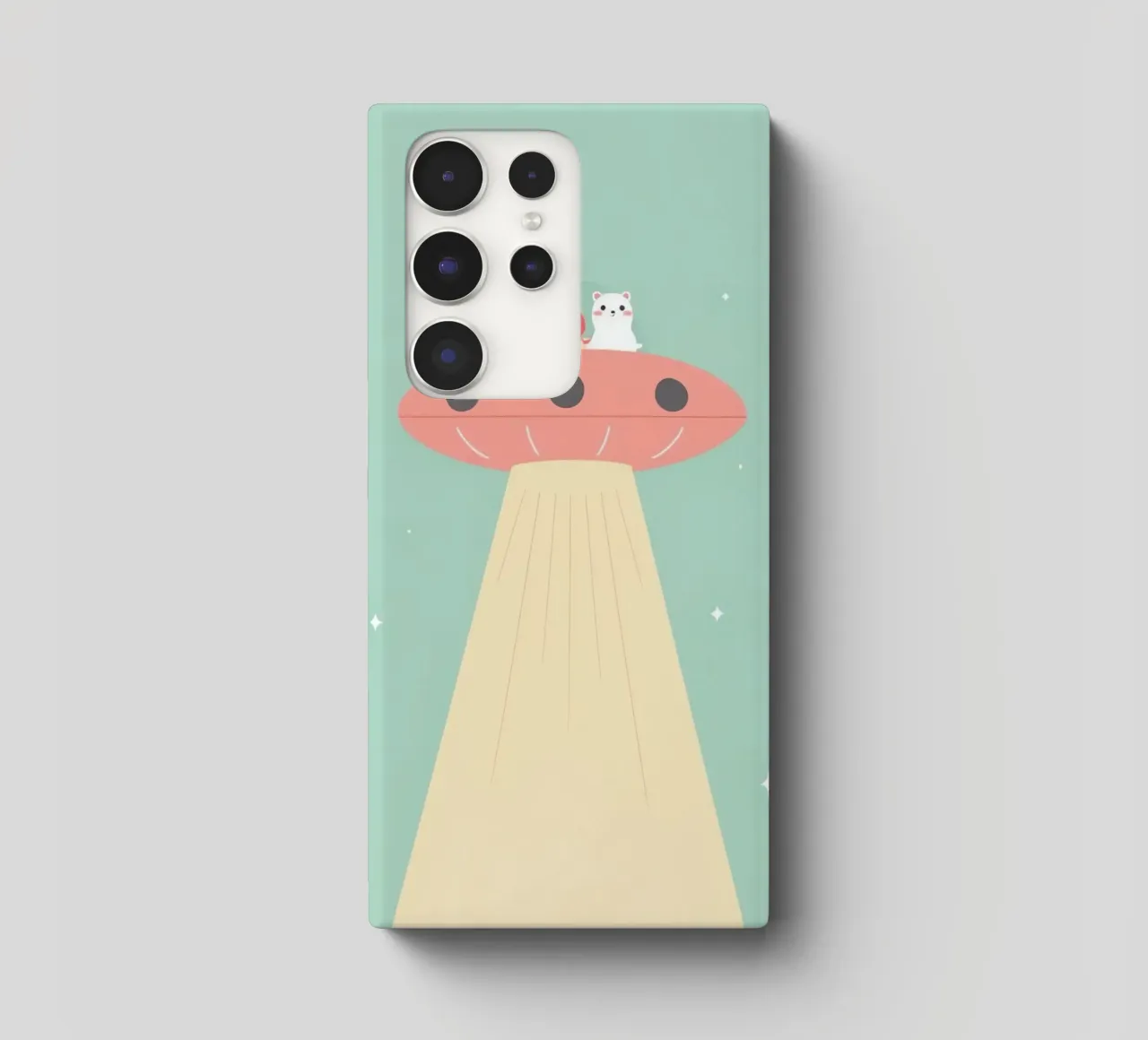 Animali da vivaio che cavalcano UFO cover samsung da DesignDoodle