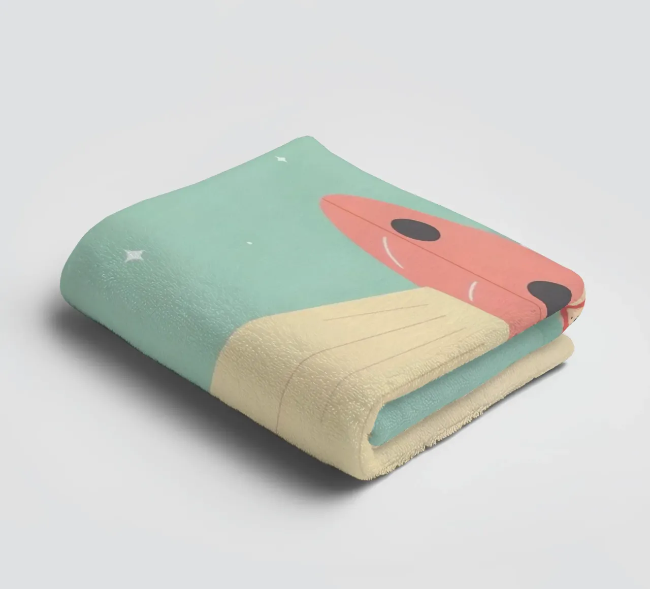 Kinderzimmer Tiere Reiten UFO Handtuch von DesignDoodle