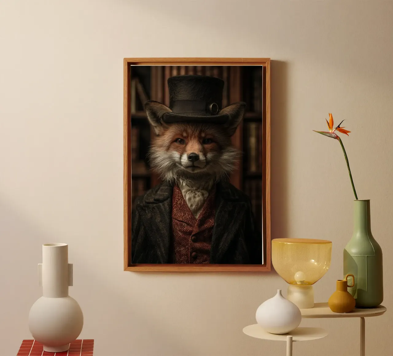 The Victorian Fox tela con Cornice a cassetta da Chic Creatures