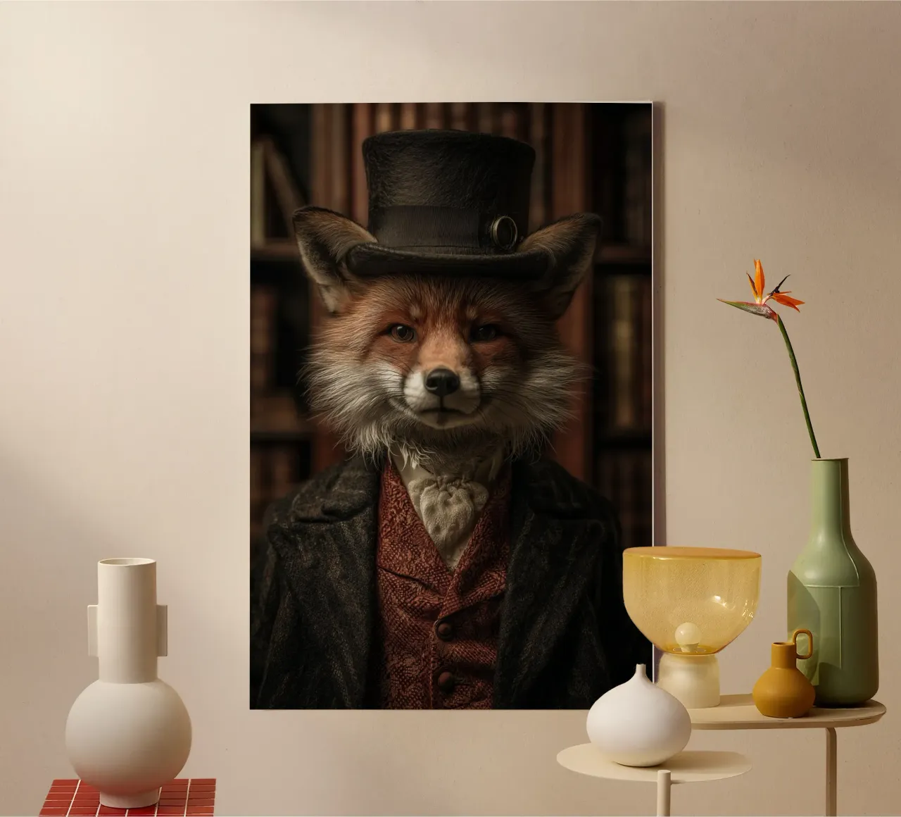 The Victorian Fox tela con Cornice a cassetta da Chic Creatures