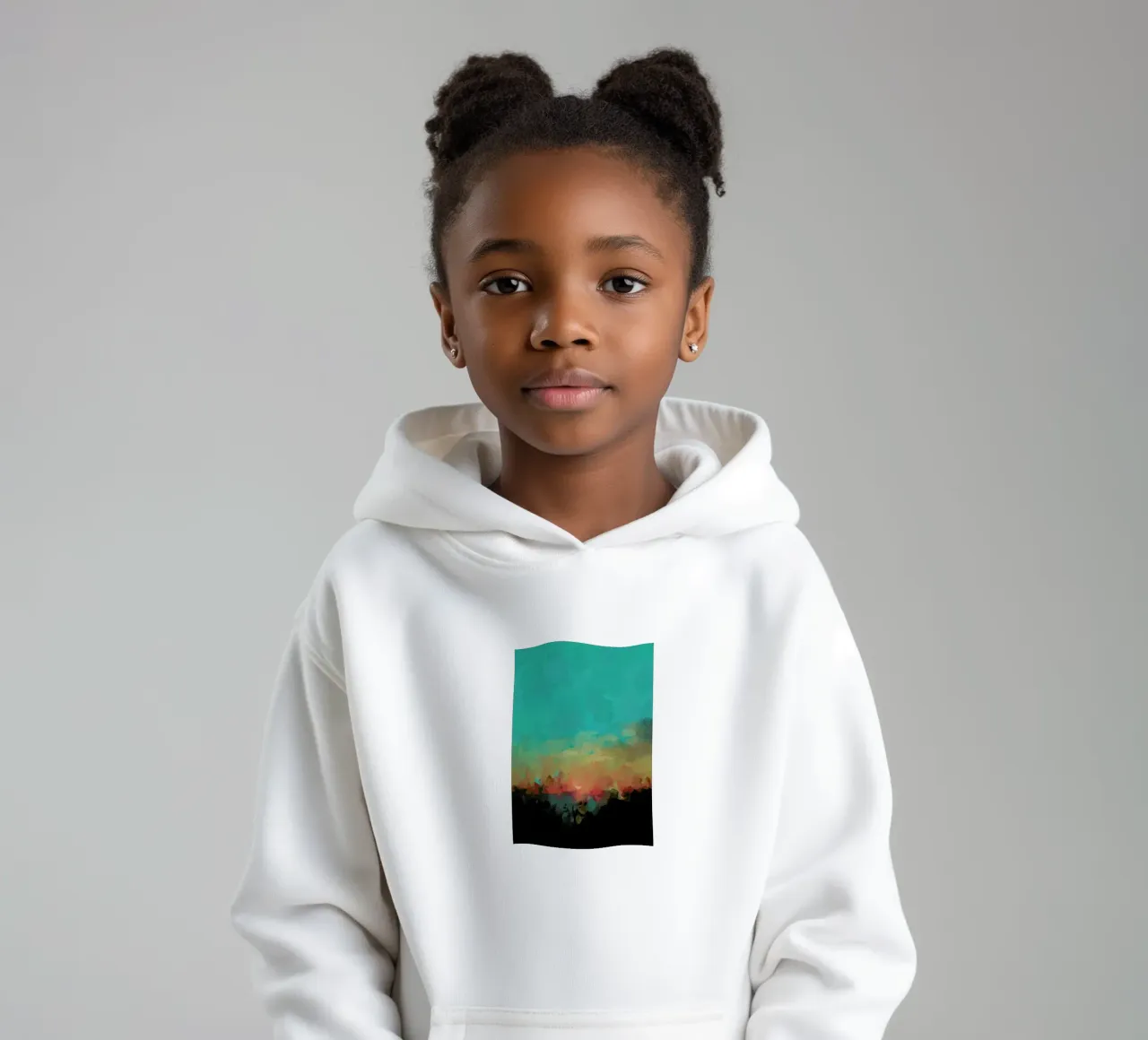 Martinique kids hoodie by Xchange Art Studio