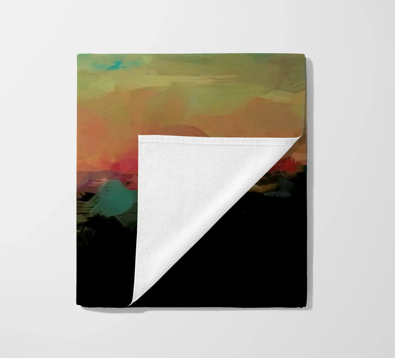 Martinique beach towel by Xchange Art Studio
