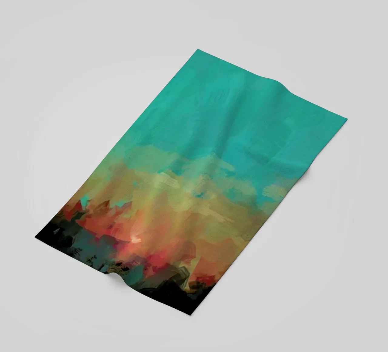 Martinique beach towel by Xchange Art Studio