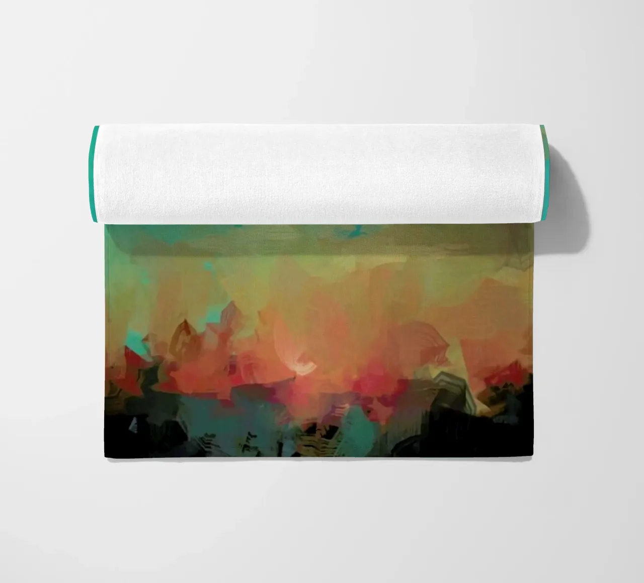 Martinique beach towel by Xchange Art Studio