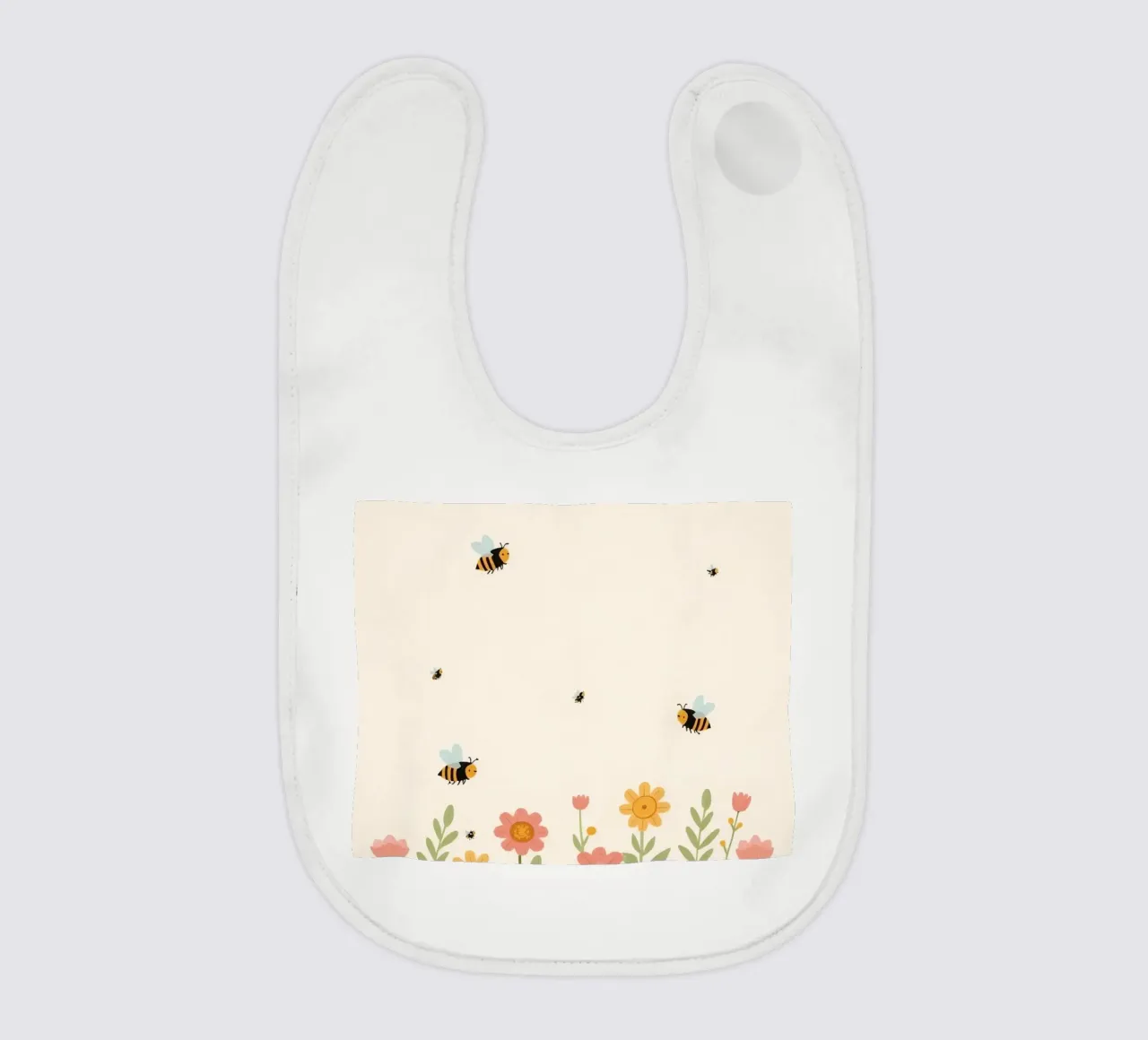 Vivaio api e fiori bavaglino da DesignDoodle