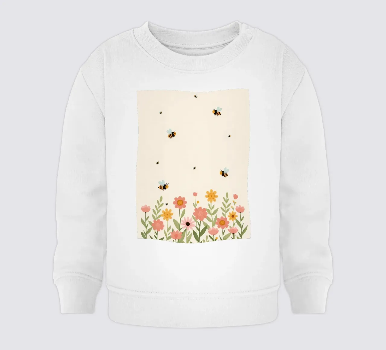 Vivaio api e fiori felpa neonato da DesignDoodle