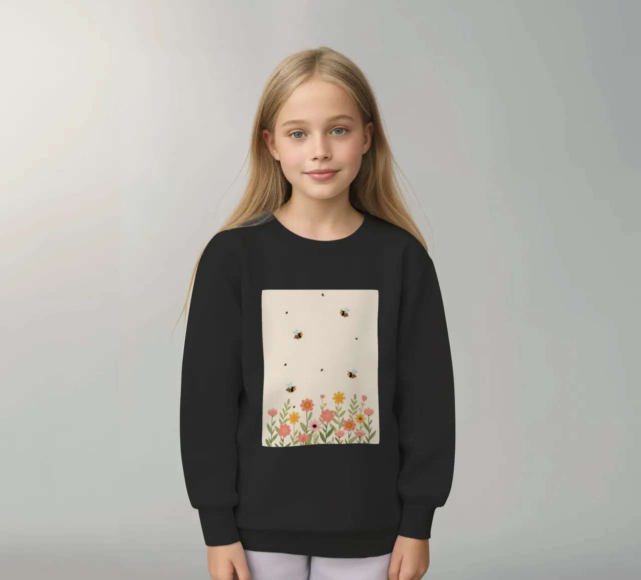 Vivaio api e fiori felpa bambino da DesignDoodle