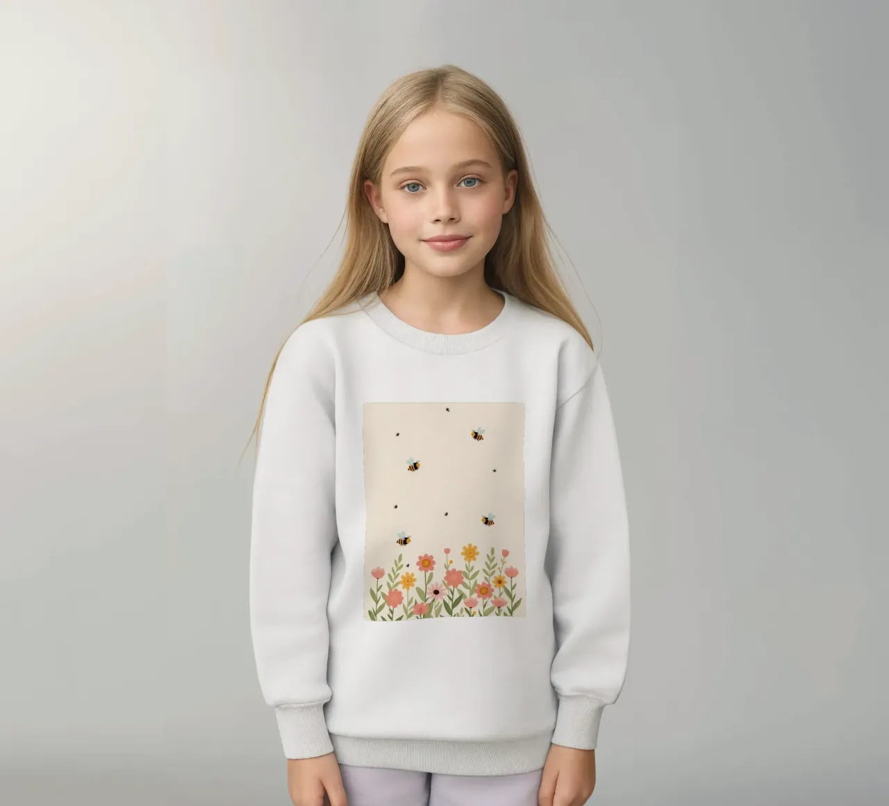 Vivaio api e fiori felpa bambino da DesignDoodle