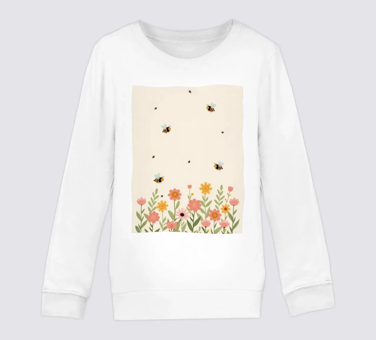 Vivaio api e fiori felpa bambino da DesignDoodle