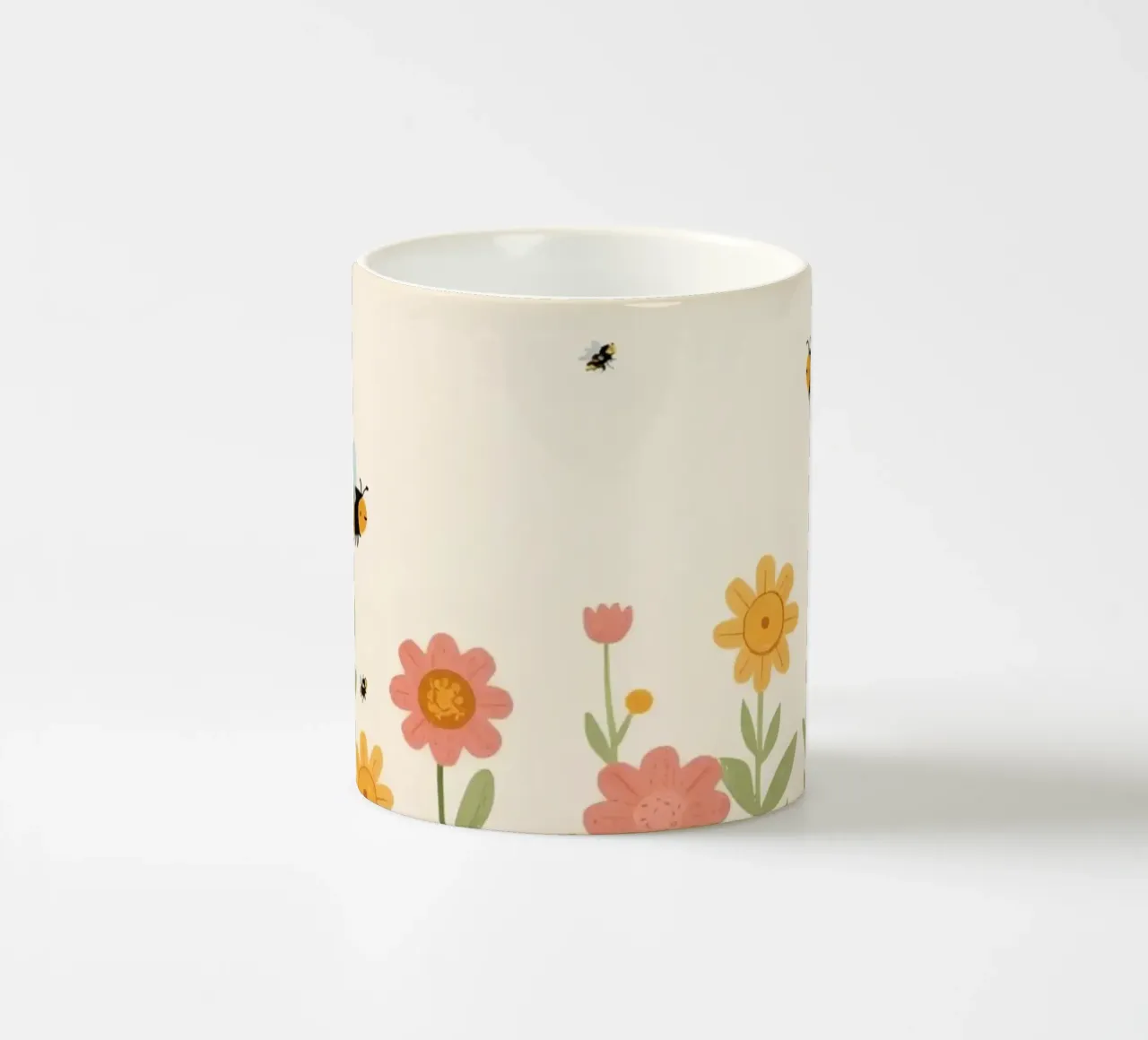 Vivaio api e fiori tazza in ceramica da DesignDoodle