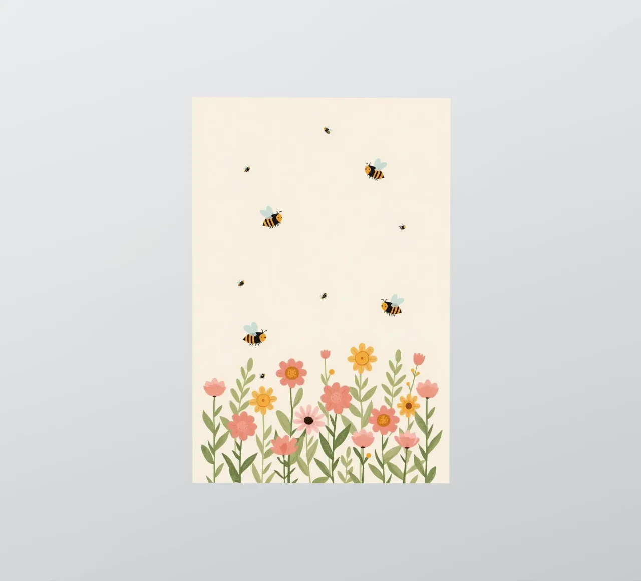 Vivaio api e fiori adesivo da DesignDoodle