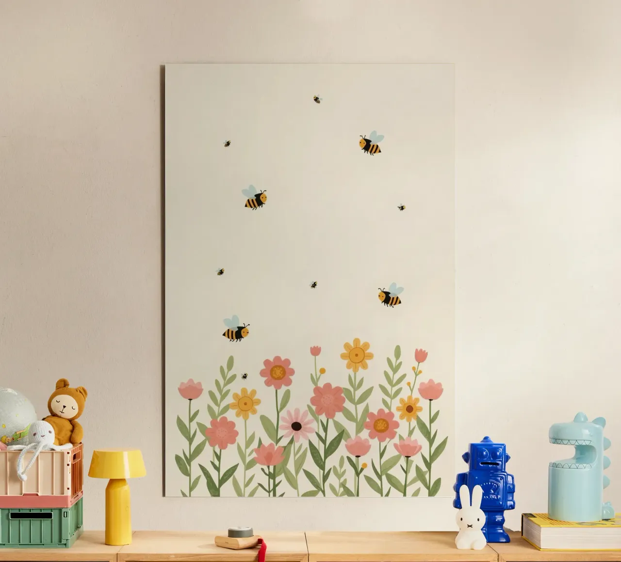 Vivaio api e fiori alluminio dibond da DesignDoodle