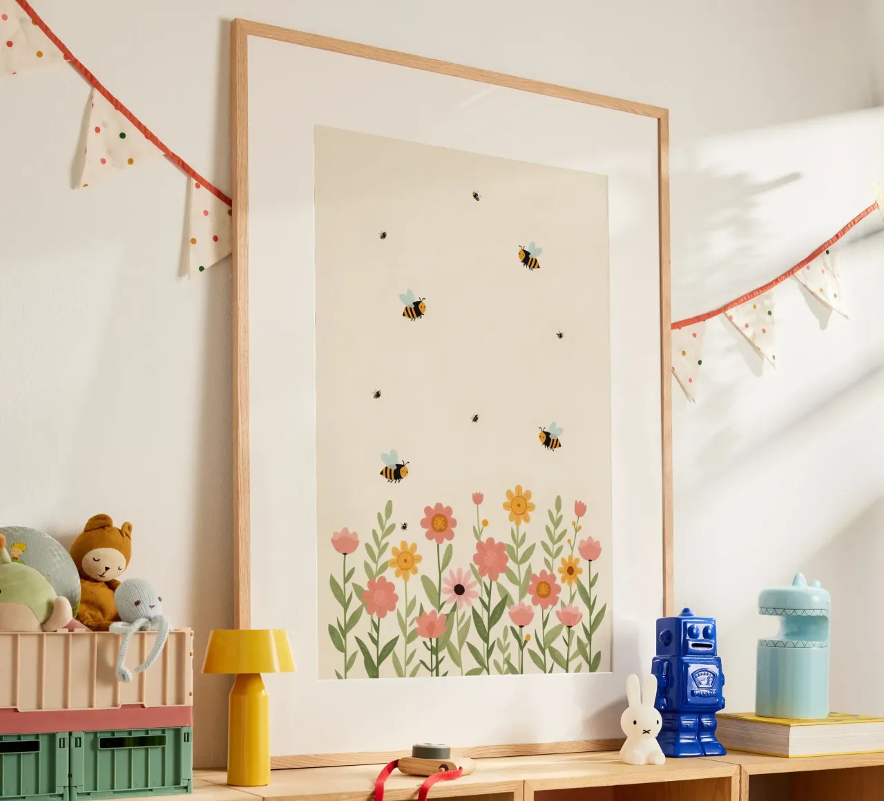 Vivaio api e fiori poster da DesignDoodle