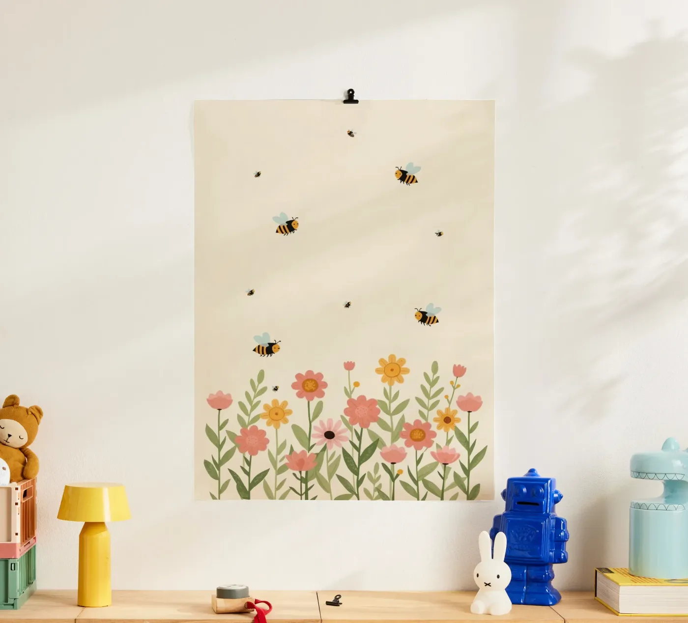 Vivaio api e fiori poster da DesignDoodle