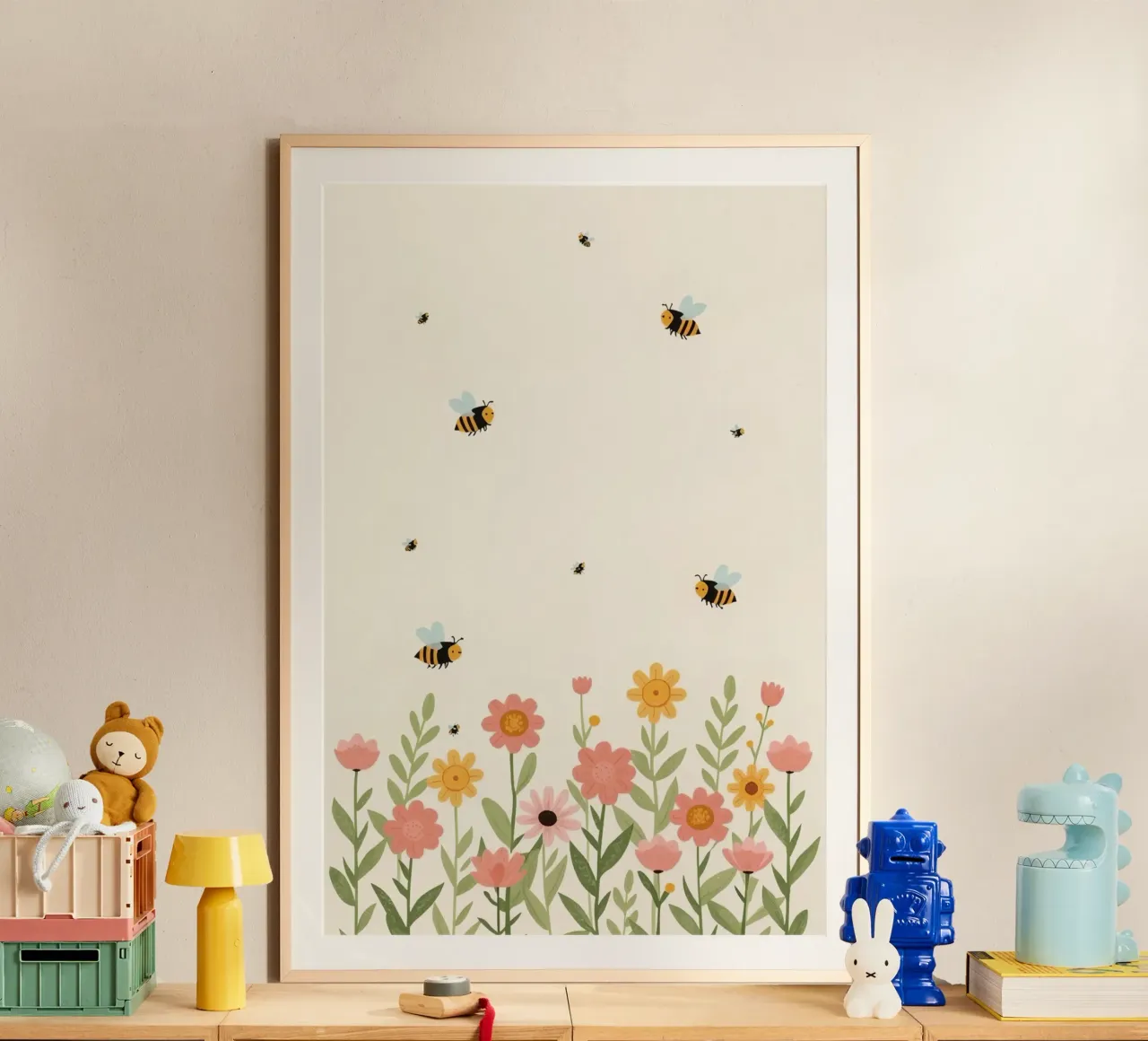 Vivaio api e fiori poster da DesignDoodle