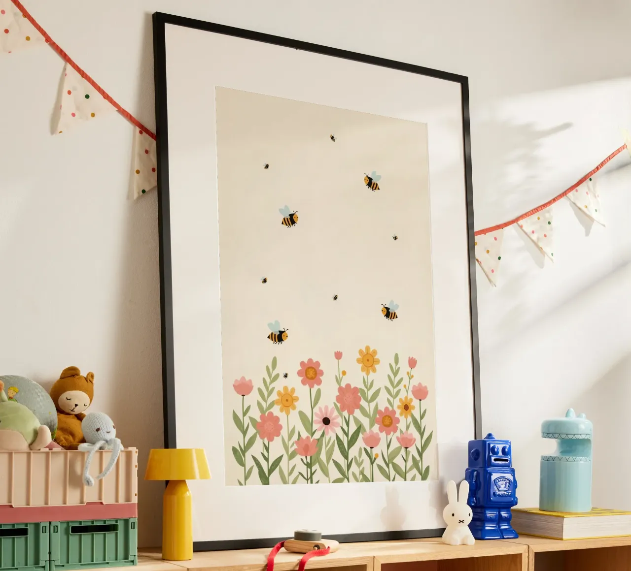 Vivaio api e fiori poster da DesignDoodle